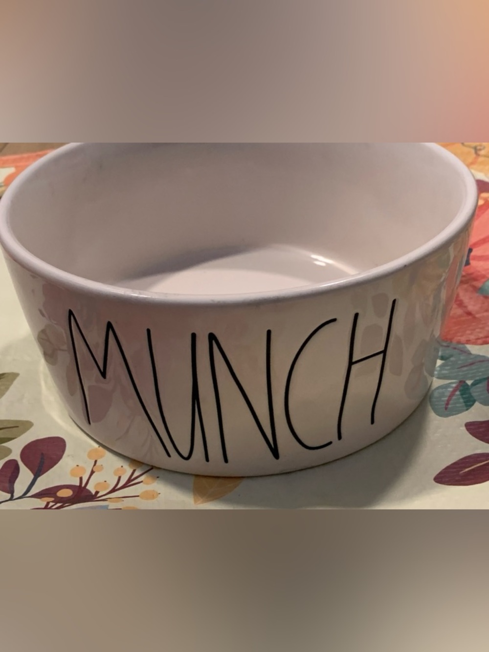 Rae Dunn Magenta Ceramic Large Bowl Munch 8 inch